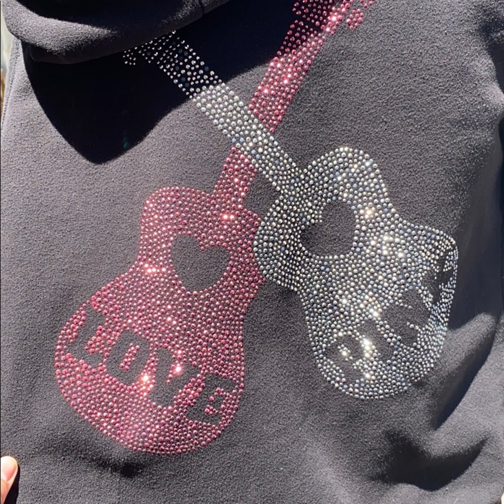 Victoria Secret zip up hoodie with sequin